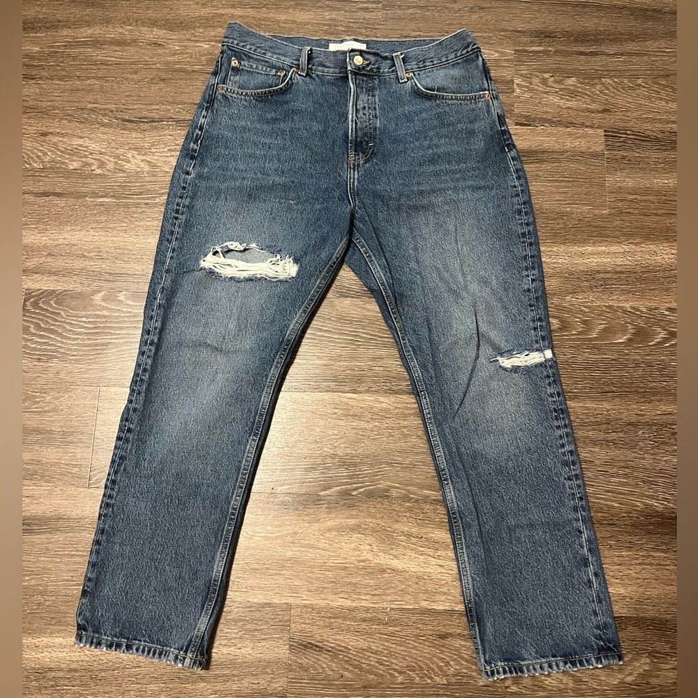 Topshop ASOS Dad Jeans Size Petite 34 EUC